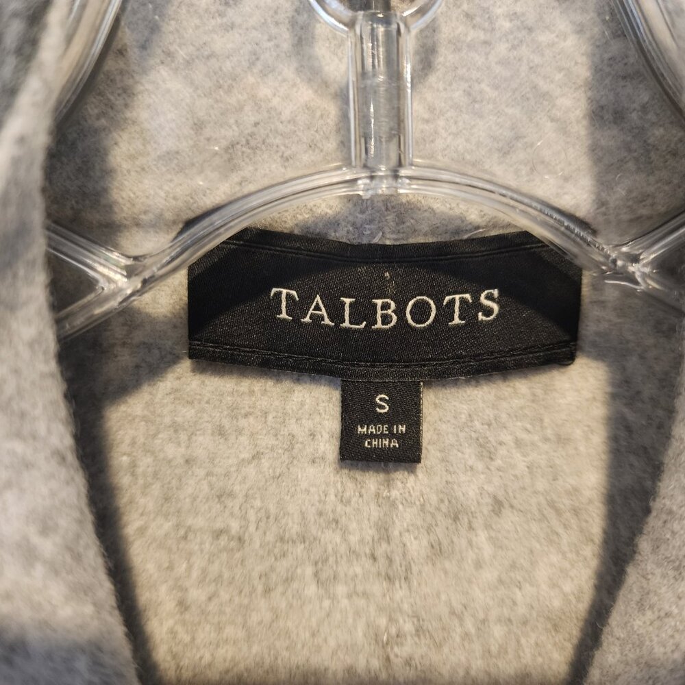 Talbots Double-Faced Wool Open Jacket, Size S, Li… - image 4